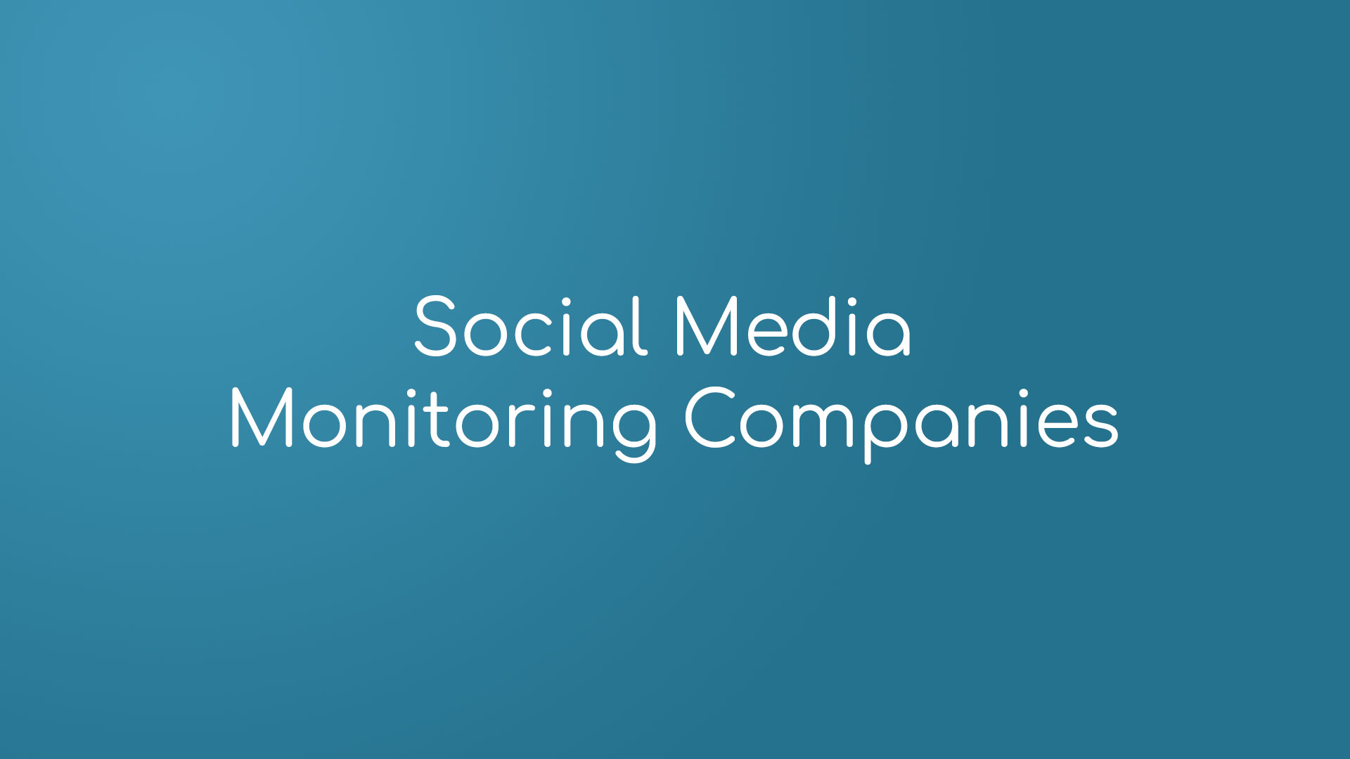 Media Monitoring Companies